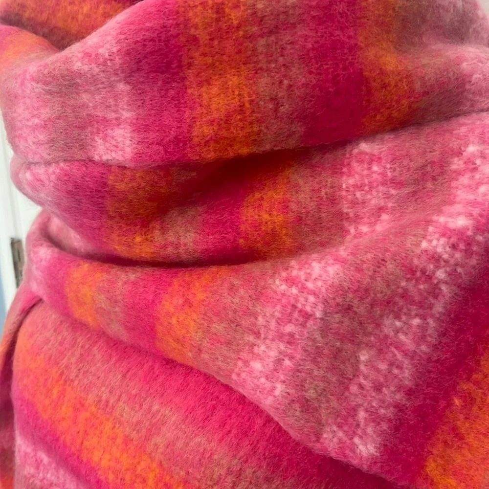 Plaid Wrap Around Scarf